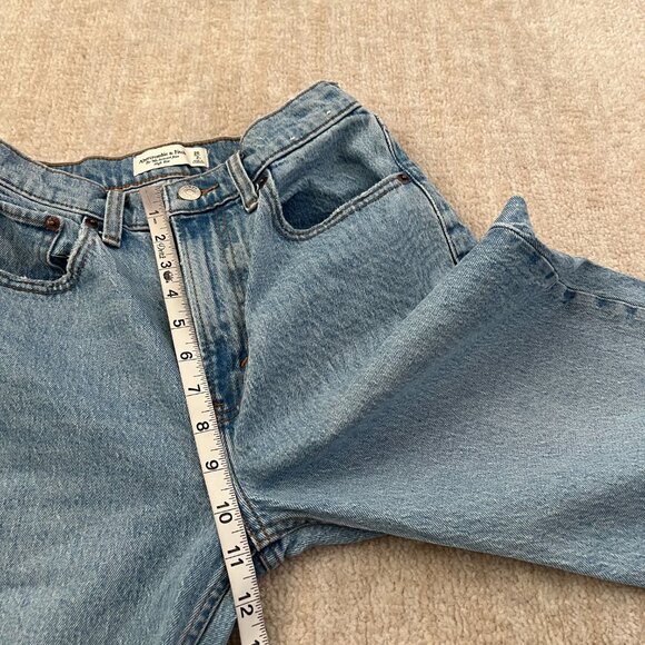 Abercrombie & Fitch High Rise 90s Relaxed Blue Jeans 26/2 - Picture 7 of 11
